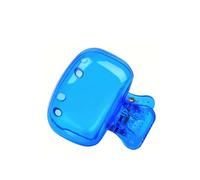 Generic Colorful Toothbrush Head Covers, Portable & Durable Brush Pod Cases with Protective Caps, Portable Plastic Clip for Household Travel, Bathroom, School, Camping, Business, 4.5*2.7cm, Blue