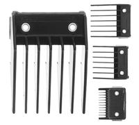 Generic Comb Set Precise Measurements, and with Buckle Professional Clipper Guards Attachments 4pcs with Buckle Stainless Steel and Abs Material, Black for Hairdressing and Professional