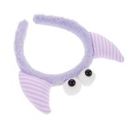 Generic Comfortable Purple Plush Skincare Headband for Washing Face Elastic Multi-use Hair Accessory for Women Supple Headband for Makeup Shower Spa and Daily Hair Control