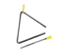 Generic Compact Manual Percussion Triangle with, Durable Metal Triangular Instrument for Early Childhood Education, Suitable for School Music Classrooms (5 Inch (135 Pcs))