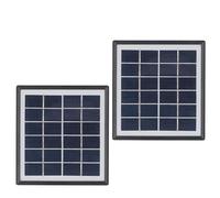 Generic Compact Monocrystalline USB Solar Charger for Phone MP3 MP4 Players, Ideal for Hiking Camping, 2pcs Black