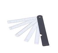 Generic Compact Multi Ratio Folding Scale Ruler Fan-Shaped, High Precision Engineer Drafting Fan Ruler for Designers, Architects, 7.9in