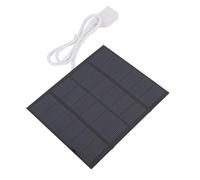 Generic Compact Solar Panel 1.5W 6V USB Interface Excellent Polycrystalline Silicon Materials for Road Trips and Weekend Getaways