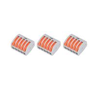 Generic Compact Wire Fast Connection Terminal Block, Withstand 4KV PCT-215 Lever Nut Connector for Building Wiring for 1 Strand Hard Wire 0.08-4.²/28-12AWG (Orange)