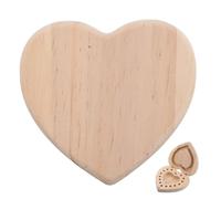 Generic Compact Wooden Essential Oil Display Box with Heart Design for-The-Go Aromatherapy Bottle Storage