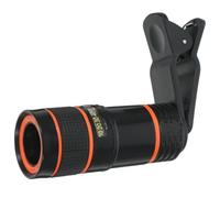 Generic Compatible for iPhone X 8 7 Cell Phone Camera Lens:8X Zoom Telephoto Lens Universal Clip On Lens Monocular Telescope for Cell Phone,1 Set Black