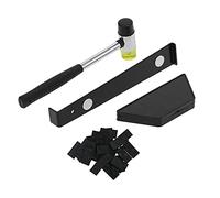 Generic Complete Floor Installation Tools Kit for Quick Laminate Flooring - Rubber Hammer, Tapping Block, 30 Spacers, Black