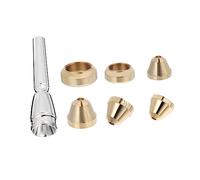 Generic Complete Trumpet Parts Set 7Pcs Trumpet Mouthpiece Kit Trumpet Embouchure Trumpet Supplies Replacement Accessories 3C 3B 2C