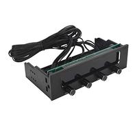 Generic Computer CPU Fan Controller STW-6041 with LCD Display - Efficient Temperature Control for Tech Enthusiasts, ABS+Alloy Material