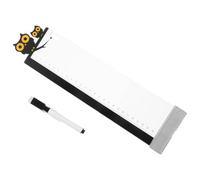 Generic Computer Monitor Side Panels Multifunction Memo Boards Acrylic 2pcs with Cat Pattern with Ruler Design, Sticky Message Pads for Organising Notes Assorted Style on Computer