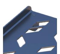 Generic Computer Tower Stand Metal Anti Static 360 Degree Movement for Home Office, Durable Desktop Computer Stand (1.2mm Steel Thickened Universal Wheel Brake)