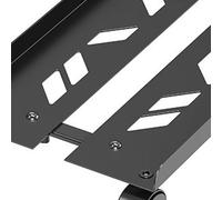 Generic Computer Tower Stand Metal Anti Static 360 Degree Movement for Home Office, Durable Desktop Computer Stand (1.2mm Retractable Thickened)