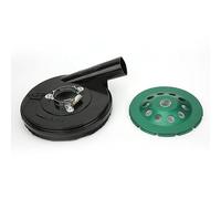 Generic Concrete Grinder Cover, Dust Shroud for Drill Dust Collector Cover Grinding Shroud Protective 150 Type Angle Grinders Accessories + Grinding Wheel