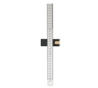 Generic Construction Rulers, Woodworking Adjustable Ruler Stop Block Steel Ruler Positioner Locator with Aluminum Alloy Brass Construction for Carpentry Metalworking Measurement