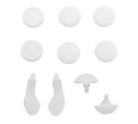 Generic Controller Thumb Grips and Back Paddles Kit for Immersive Gaming Experience Ideal for Wireless Game Controller Textured Rubber and Metal Material (White)