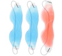 Generic Cooling Gel Eye Masks Set Random Color Soothes and Relieves Eyes 3pcs for Deep Uninterrupted for Therapy at Home and Anytime Anywhere