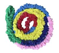 Generic Cooperation Band Elastic Fleece Band Integration Game Movement Device Movement Latex Tube for Children for Team Activities S, 6m for 11 Players
