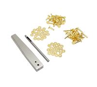 Generic Copper Rivets Burrs Kit Durable Leather Craft Tool Set for Clothing Bag Belt, Rust Proof Studs for Artistic Hand Made (Style A)