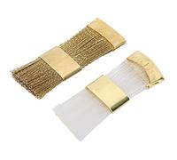 Generic Copper Wire Nail Art Bits Cleaning Brush Set 2pcs for Efficient Cleaning and Polishing 6 X 2cm