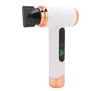 Generic Cordless Hair Dryer, 200W Hot & Cold Wind Multi Modes 15000mAh Rechargeable Hair Dryer with 360° Rotating Nozzle Screen Display Portable Hairs Dryers for Travel Outdoor (White)