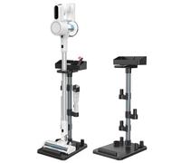 Generic Cordless Vacuum Stand, Adjustable Height, Stick Vac Standing Dock | Wide Compatibility(Max. 1.8" Vac Wand) Vacuum Free Stand Holder, Sufficient 7 Tool Holders and Top Storage Tray
