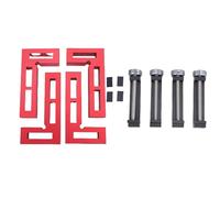 Generic Corner Clamps for Woodworking, Aluminum Alloy Stainless Steel Right Angle Clamp Set with 4 G Shaped Clamps and 2 Right Angle Clamps, for Cabinets Frames Drawers Woodcraft