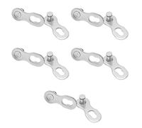 Generic Corrosion Resistant Steel Missing Link Quick Release 5 Pairs Bicycle Quick Release Connector for Cycling Enthusiasts (10 Speed)