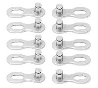 Generic Corrosion Resistant Steel Missing Link Quick Release 5 Pairs Bicycle Quick Release Connector for Cycling Enthusiasts (12 speed)