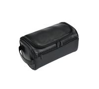 Generic Cosmetic Bag Waterproof Faux Leather Makeup Bag Large Capacity Makeup Bag with Handle Multifunctional Travel Toiletry Makeup Case for Business Trip Brown, Black, One Size