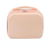 Generic Cosmetic Case Vanity Organizer Portable Makeup Suitcase Hard Shell Storage Bag with Handle Suitable for Toiletries Women Business Trips Home, Pink, Pink, 14 Inch