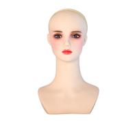 Generic Cosmetic Mannequin Head with Cap And Makeup Shop Bust,
