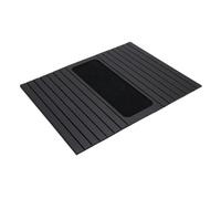 Generic Couch Armrest Tray Anti Slip Silicone Holder Armchair Table for Phone Remote Modern Minimalist Design 17.13x13.39in (Black)