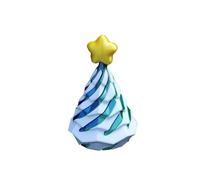 Generic Counting Cubes for Kids Math 10 Frame 3D Printed Christmas Tree Spiral Toy Interactive Decompression Model For Adults Colorful Holiday Themed Desktop Decoration Learn Multiplication (C, One S