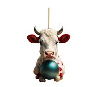 Generic Cow Christmas Ornaments, Acrylic Hanging Decorations, Modern/Contemporary Style, 41-Piece Set, Christmas Occasion