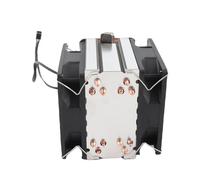 Generic CPU Cooler RGB Lighting Effect Direct Contact Silent Fan for and Computers 90mm Size Plug and Play Metal ABS (Dual fans)