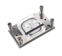 Generic CPU Water Cooling Block High Performance Copper Base for AM4/FM2+ CPU with Micro Channel Perfectly Fit for Gaming Enthusiasts Stainless Steel Holder