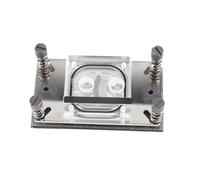 Generic CPU Water Cooling Block High Performance Copper Base for AM4/FM2+ CPU with Micro Channel Perfectly Fit for Gaming Enthusiasts Stainless Steel Holder