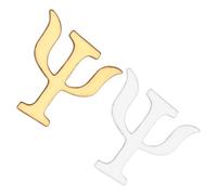 Generic Creative Nurse Pin Badge 2pcs Alloy Brooches Unique Psychology-symbol Style, Versatile and Resistant to Fading, Lapel Pins for Bags and Clothing Accessories