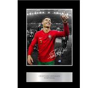 Generic Cristiano Ronaldo Pre Printed Signature Signed Mounted Photo Display #1 Printed Autograph Picture 10x8 Inch Mount