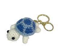 Generic Crochet Blue Turtle Keychain,Knitted,Hand Woven,Simulated with Pure Hand Crocheted,Suitable for Home and Office Desktop