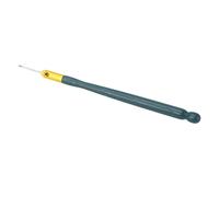 Generic Crochet Needles, Tambour Embroidery Kit Tambour Hook Embroidery Crochet Hook Plastic Handle Multifunctional Beading Tool for Sewing Beading Knitting (Dark Green Handle)