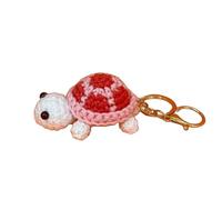 Generic Crochet Pink Turtle Keychain,Knitted,Hand Woven,Simulated with Pure Hand Crocheted,Suitable for Home and Office Desktop