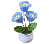 Generic Crochet Sunflower, 1 Count, 9x5.5x15cm (3.54x2.17x5.91 inches), Realistic Artificial Plant, Handmade, Rustic Style, Sunflower Variety, Crochet Flowers
