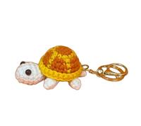 Generic Crochet Yellow Turtle Keychain,Knitted,Hand Woven,Simulated with Pure Hand Crocheted,Suitable for Home and Office Desktop