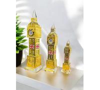 Generic Crystal Big Ben With Clock London Souvenirs Big Ben Tower Statue Decoration for Home And Office. 4 Colours, 3 Sizes (Gold, Large)