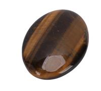 Generic Crystal Palm Stone Polished Comfortable Touch Oval Crystal Stone for Meditation Yoga Reiki Healing Stress Relief Crystal 7.5cm (Yellow Tiger Eye)