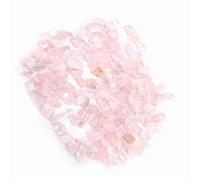 Generic Crystal Stone Chips Crushed Natural Quartz Pieces Shiny and Polished for Altar Decorations 1 Pound for Fish Tank Flowerpot (Pink)