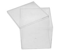 Generic Cube Favor Boxes for Wedding and Special Occasion, Plastic Candy Organizer Box with 500ml Capacity, Treat Display Protecting Candy and Chocolates