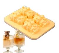 Generic Cube Ice Mold - Versatile Silicone 3D Animal Mold, Reusable Kitchen Tool Whiskey Cocktail for Coffee