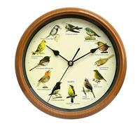 Generic Cuckoo Clock Bird Wall Clock with 12 native songbirds & 12 Bird Images Silence Time At Night Sounds on the Hour Home Decor Decorative Clock for Bedroom Kitchen Home